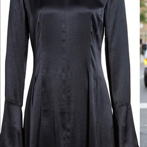 Treasure and Bond Something Navy Silk Blue Dress